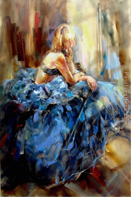 Dancing With a Violin 3 painting - Anna Razumovskaya Dancing With a Violin 3 art painting